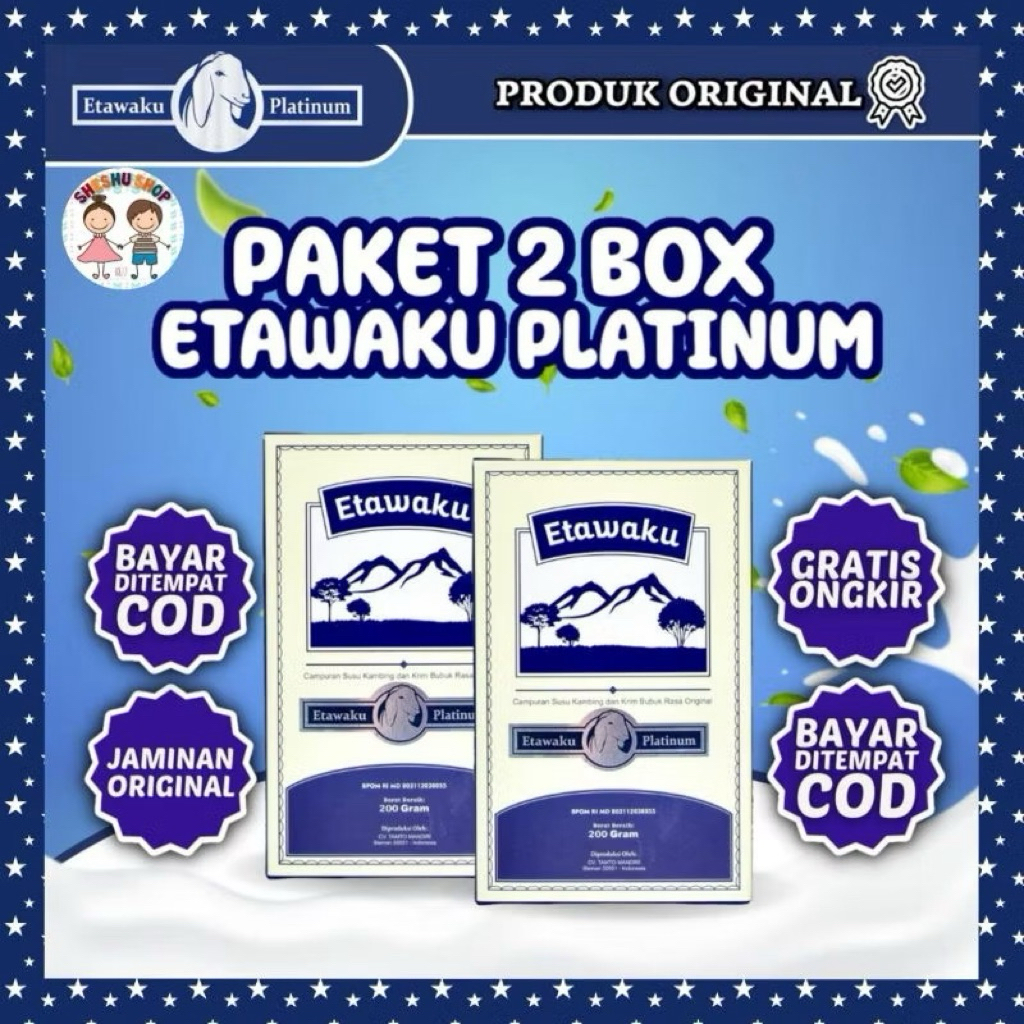 Ready Medan Paket 2 Box Etawaku Platinum Original Susu Kambing Etawa Krimer atasi masalah pernapasan