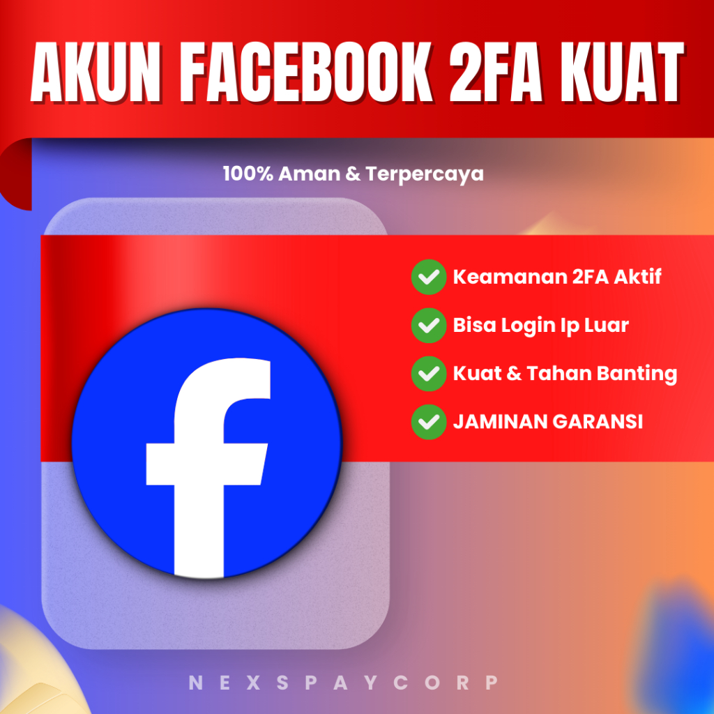 Akun fb 2fa Aktif & kuat | Bergaransi akun facebook kuat akun fb ads | akun facebook marketpleac
