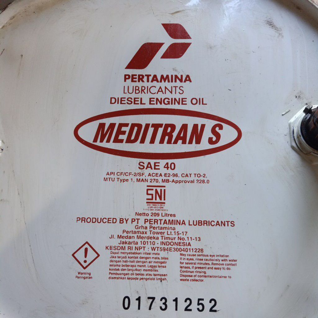OLI DIESEL LITERAN TEBAL 40 MEDITRAN S