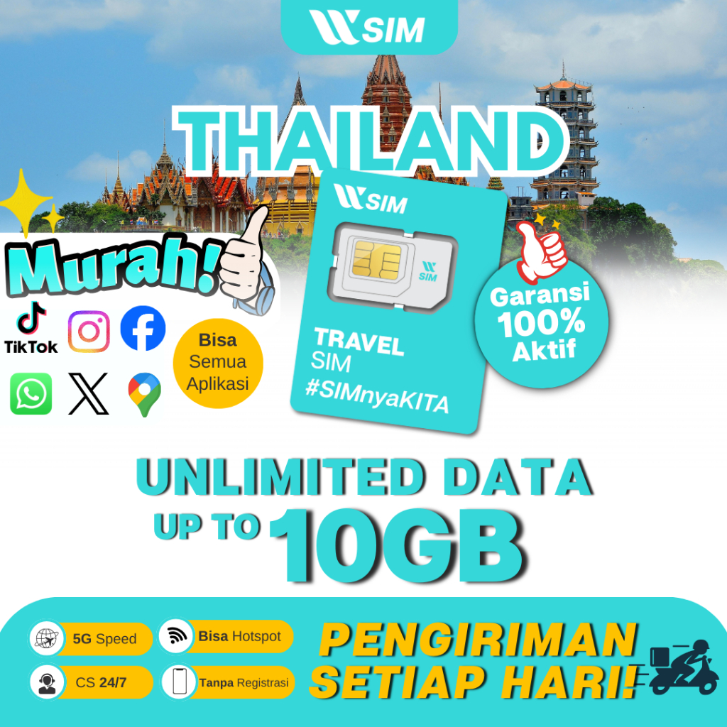 SIM Card Thailand Unlimited | Internet Thailand 4G/5G | SIM Card Bangkok Pattaya Phuket | SIM Card T
