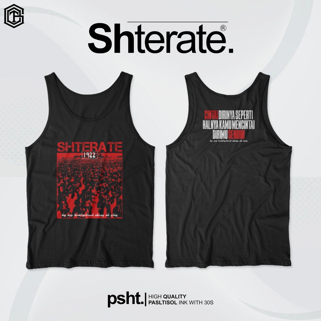 KAOS SINGLET SABLON PLASTISOL KAOS PLURALISME KAOS PSHT TERATE PRIA WANITA
