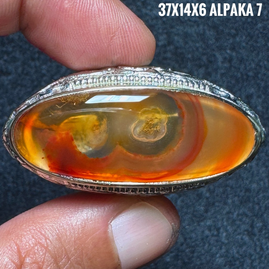 Cincin Batu Akik Natural Lafadz Allah