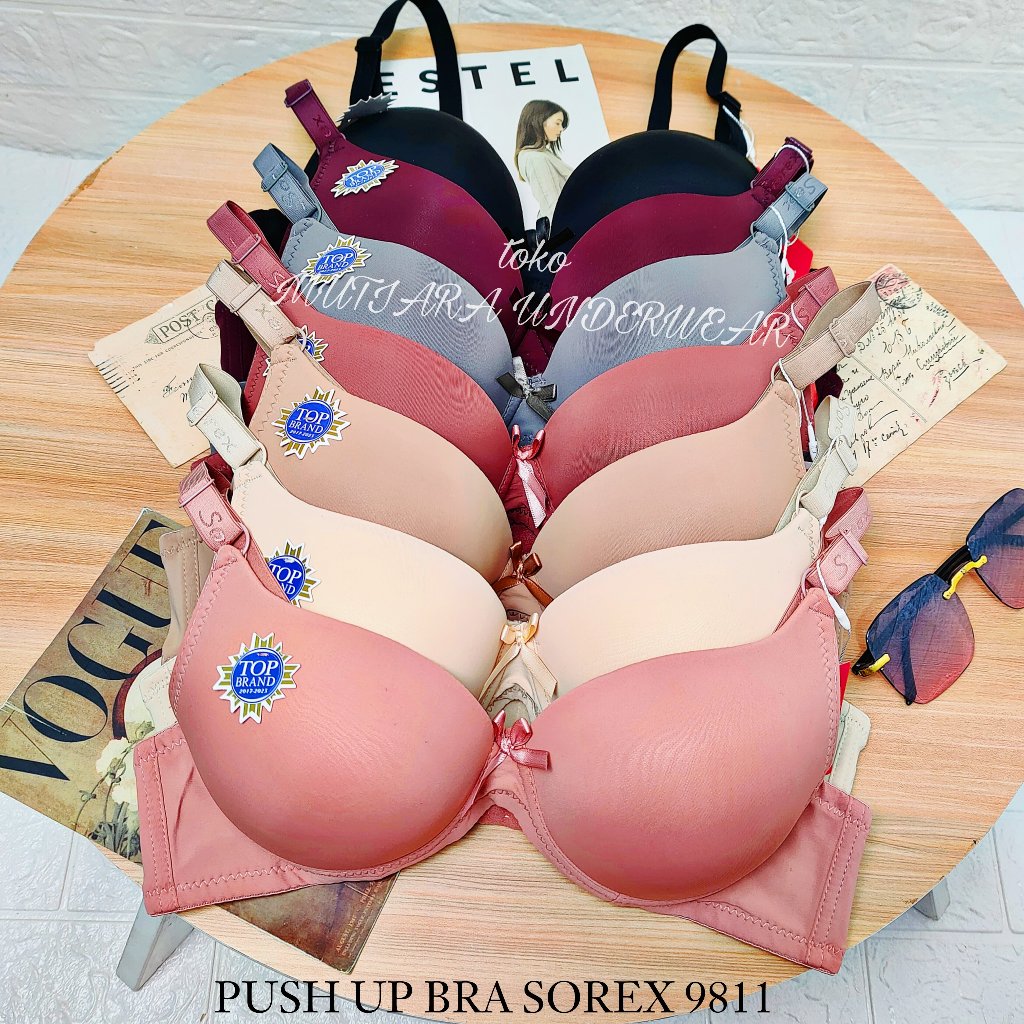 Push Up Bra Sorex 9811 Bra Busa Tebal Pakai Kawat Cup Full Ukuran 34-38 Cup A-B / BH Double Busa