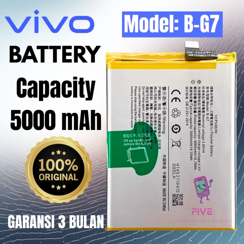 BATTERY BATRAI BATRE VIVO Y12/Y11/Y17/Y12i/Y15-2019/VIVO Z1 PRO/Z5X ORIGINAL