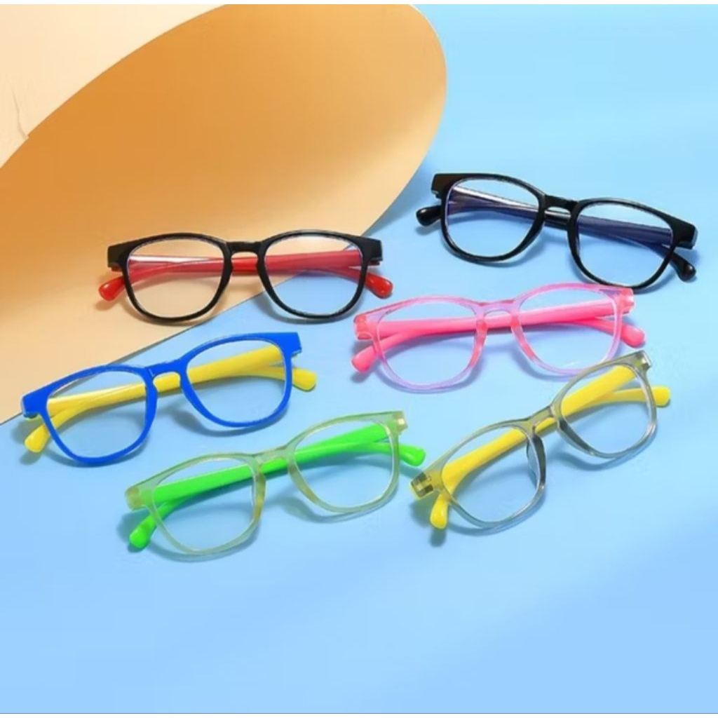 Kacamata Anti Radiasi Anak S-Pink, Ringan & Fleksibel untuk Usia 3-9 Tahun