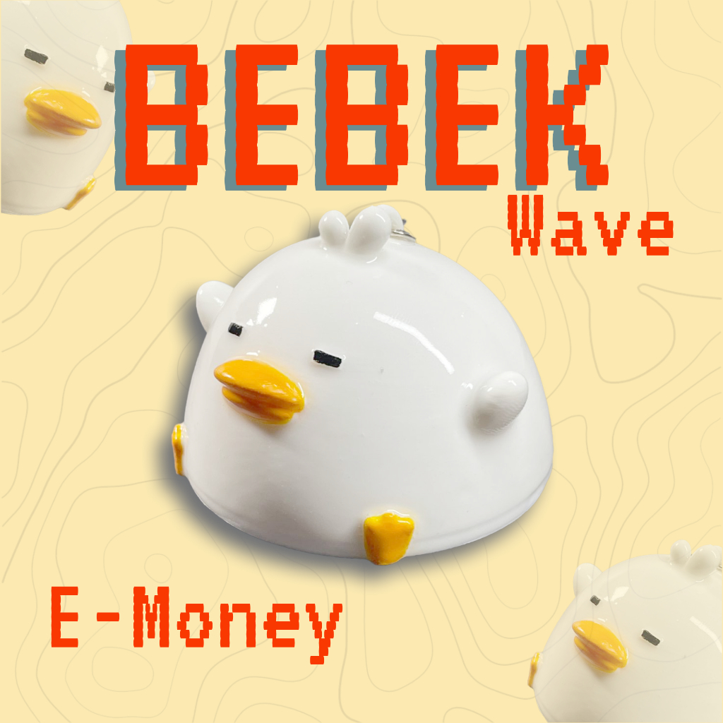 Gantungan Kunci E-Money Bebek Wave Custom Unik & Lucu Solusi Praktis untuk Transportasi Umum TransJa