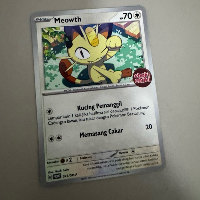 Pokemon TCG Indonesia Meowth Choki-Choki