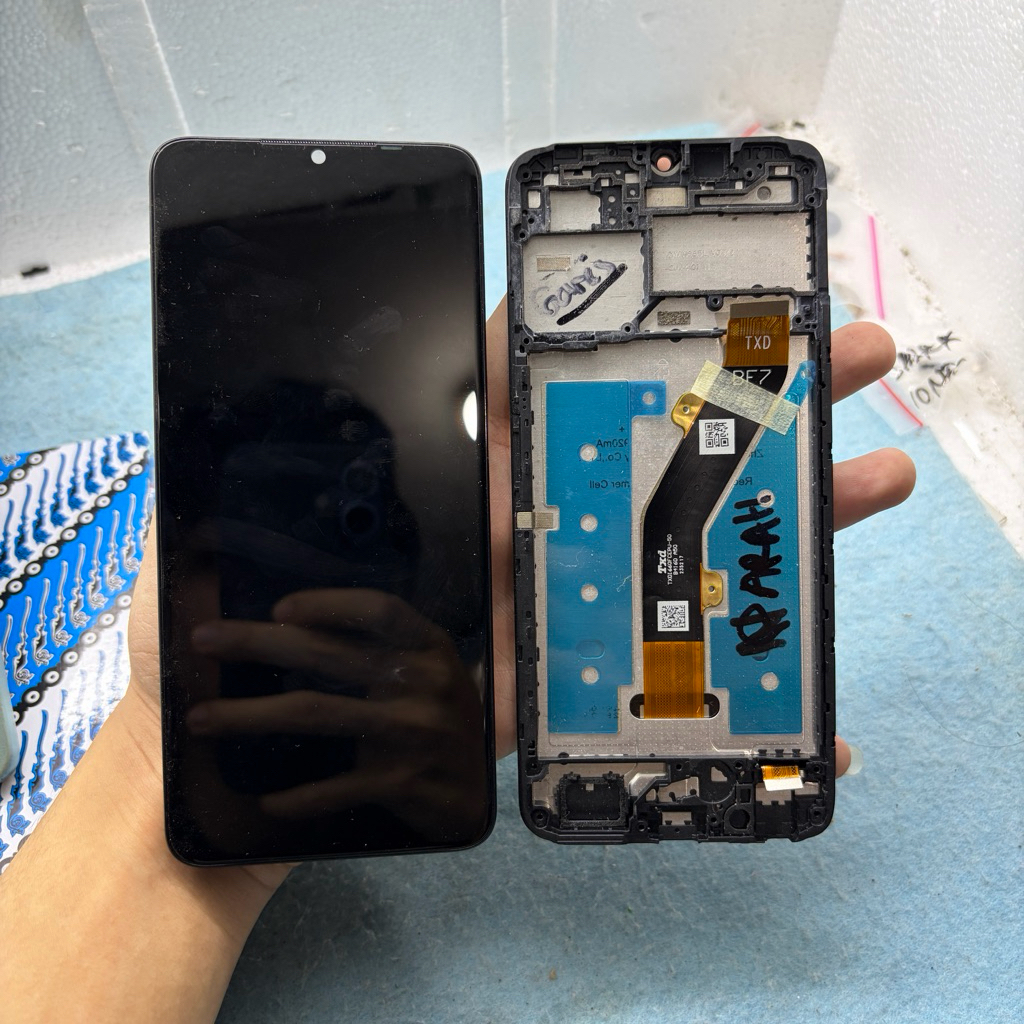 LCD MINUSAN LCD MATOT RANDOM ITEL A70 A665L ORIGINAL COPOTAN