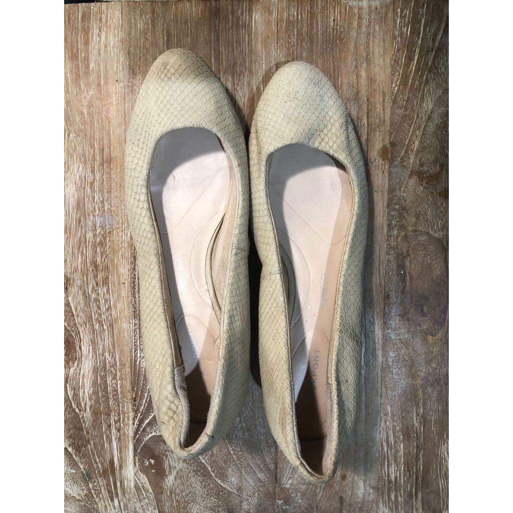 Authentic Rockport Adiprene by Adidas Sepatu Kulit Asli Wedges uk 40