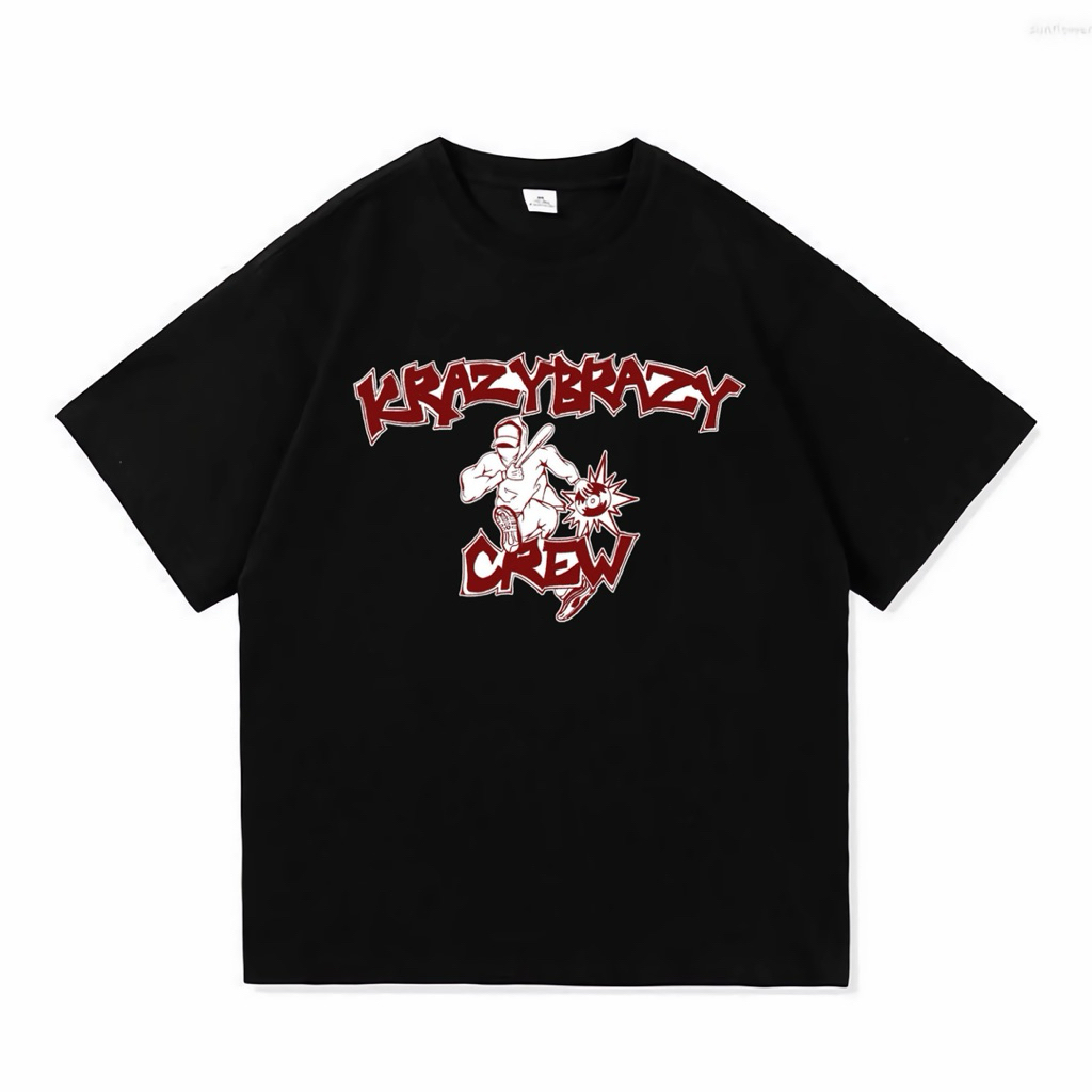 Kaos Krazy Brazy Crew Merchandise Unofficial - T-Shirt Krazy Brazy Black