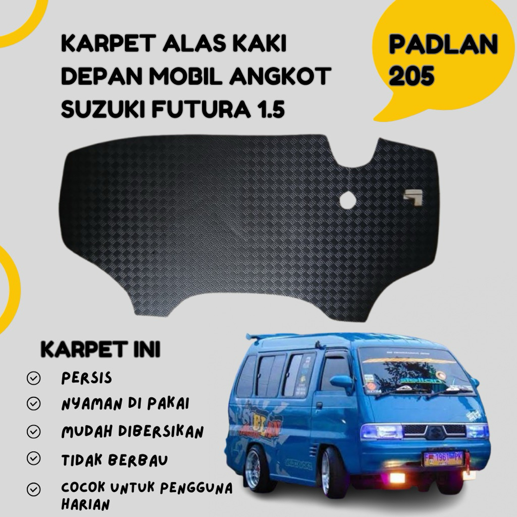 Karpet alas kaki depan Mobil angkot suzuki futura 1,5 Original & Berkualitas