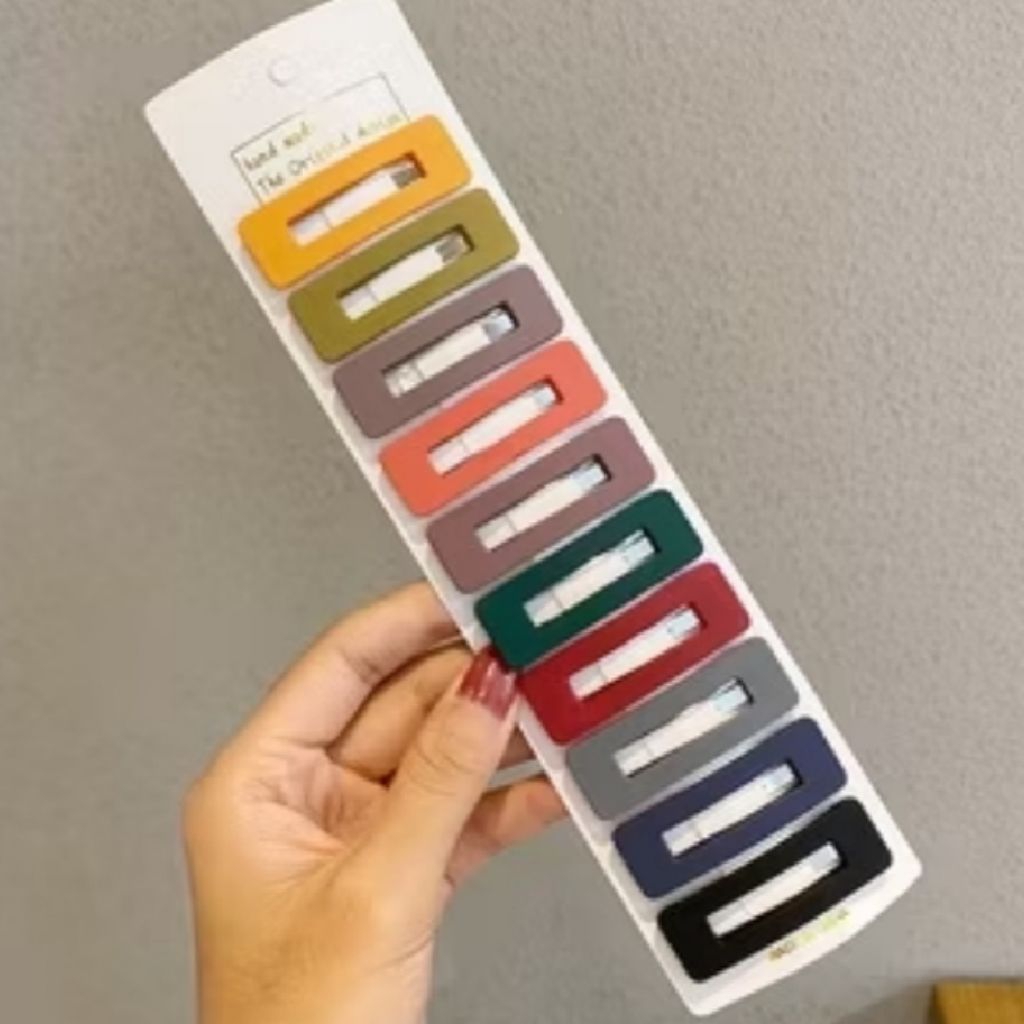 set jepit rambut warna warni