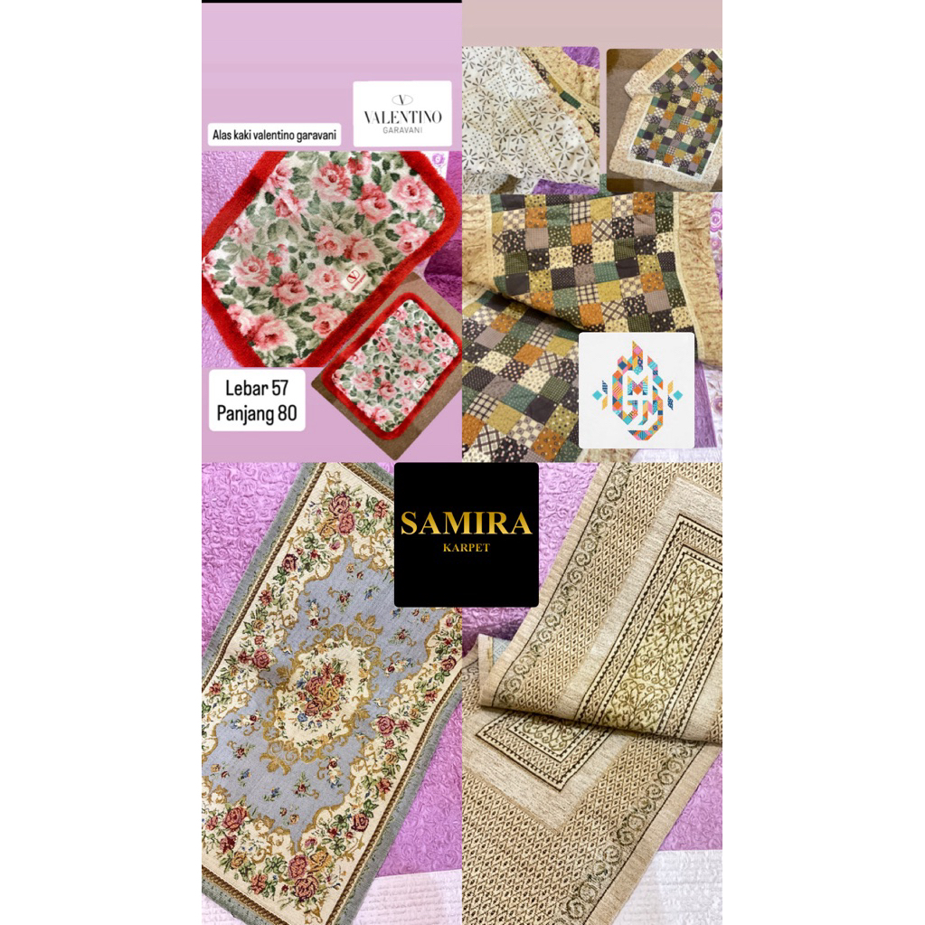 Karpet | bedcover | alas kasur | Alas kaki | alas sofa | Karpet samira | Karpet Lorong