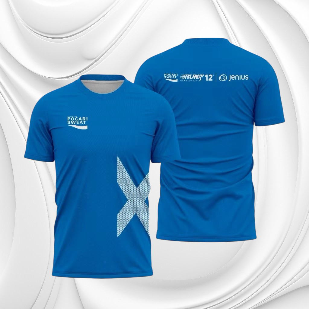 Jersey Pocari Sweat Run 2025 Jersey Lari Bahan Drifit
