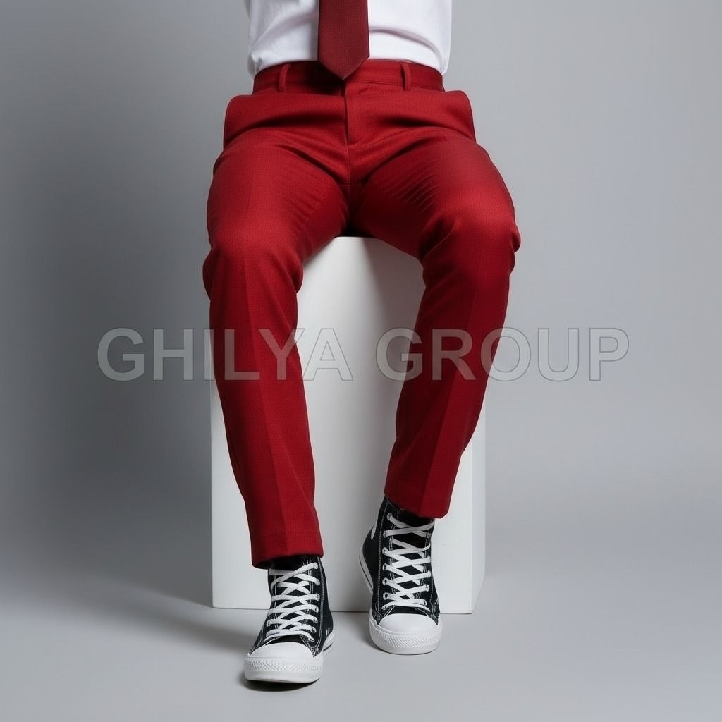 Celana merah panjang, celana merah karet, celana merah sekolah, celana merah sd jumbo, celana merah 