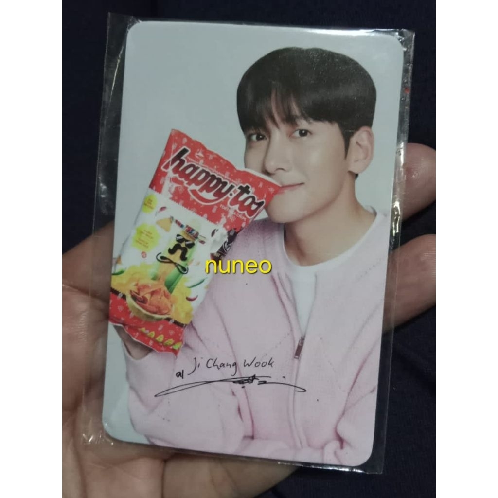 Original Photocard Happytos X Ji Chang Wook Free Official Sticker Set Ji Chang Wook