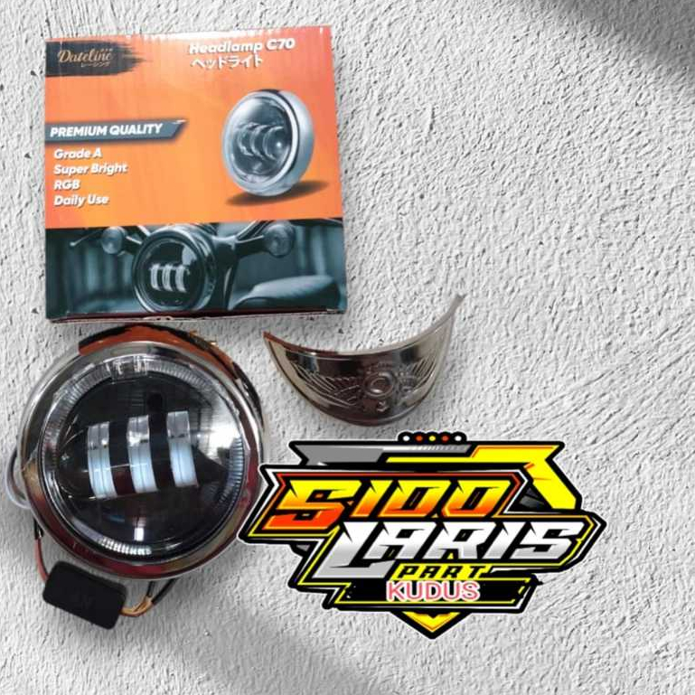 Lampu Depan LED honda C70-led  C70-reflektor lampu depan LED Honda c70