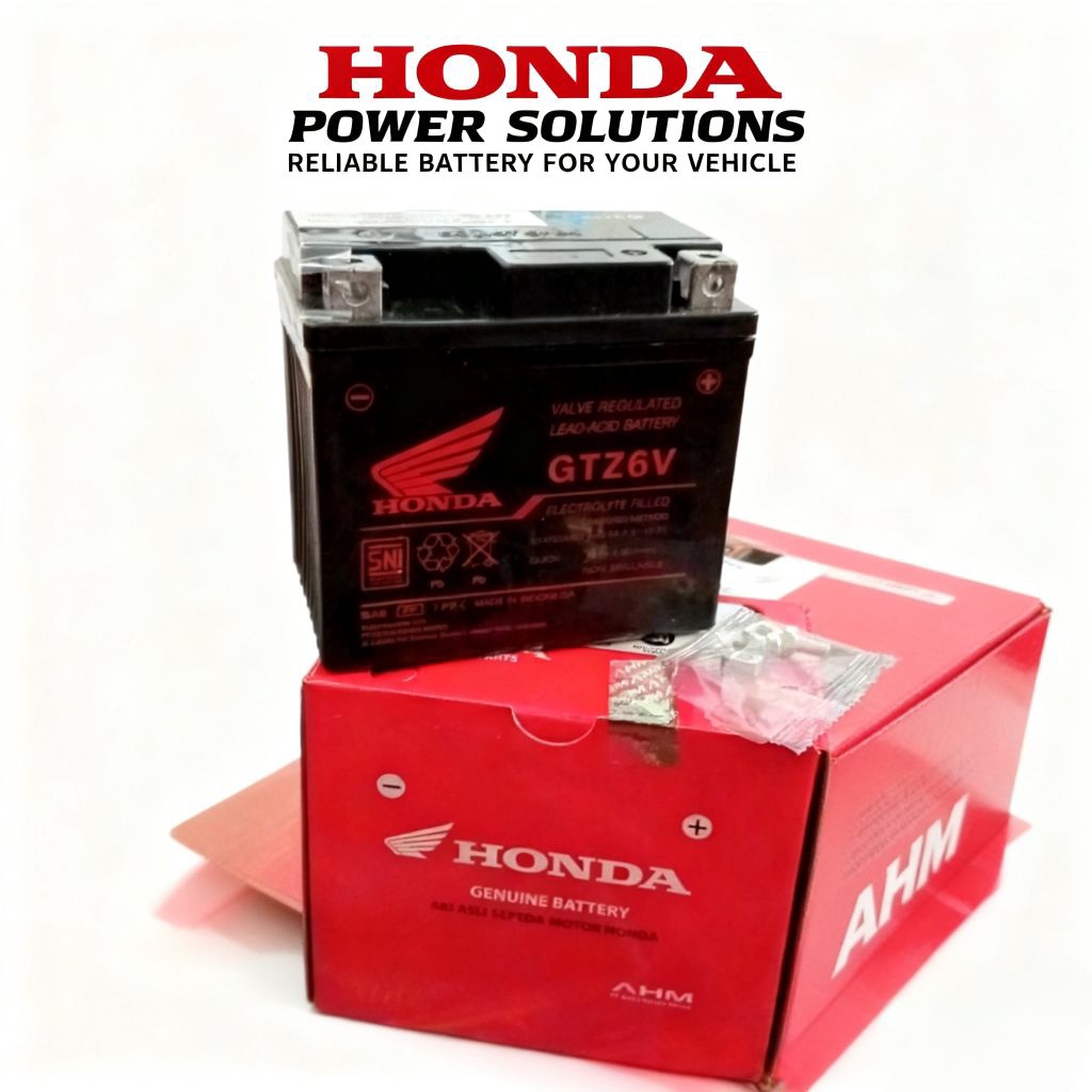 AKI ACCU BATTERY FULL KERING GTZ6V 12V 6A HONDA AKI MOTOR SATRIA FU VARIO 125 VARIO 150 PCX 125/150 