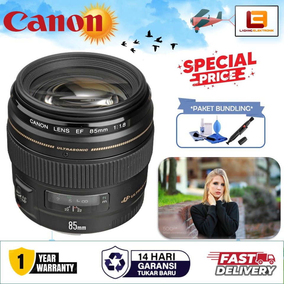 Canon EF 85mm f/1.8 USM Lensa Kamera Canon - CUCI GUDANG