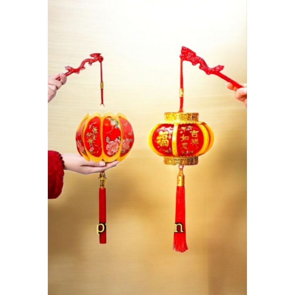 Lampu Lampion Mini Dengan Musik Hiasan Dekorasi Imlek
