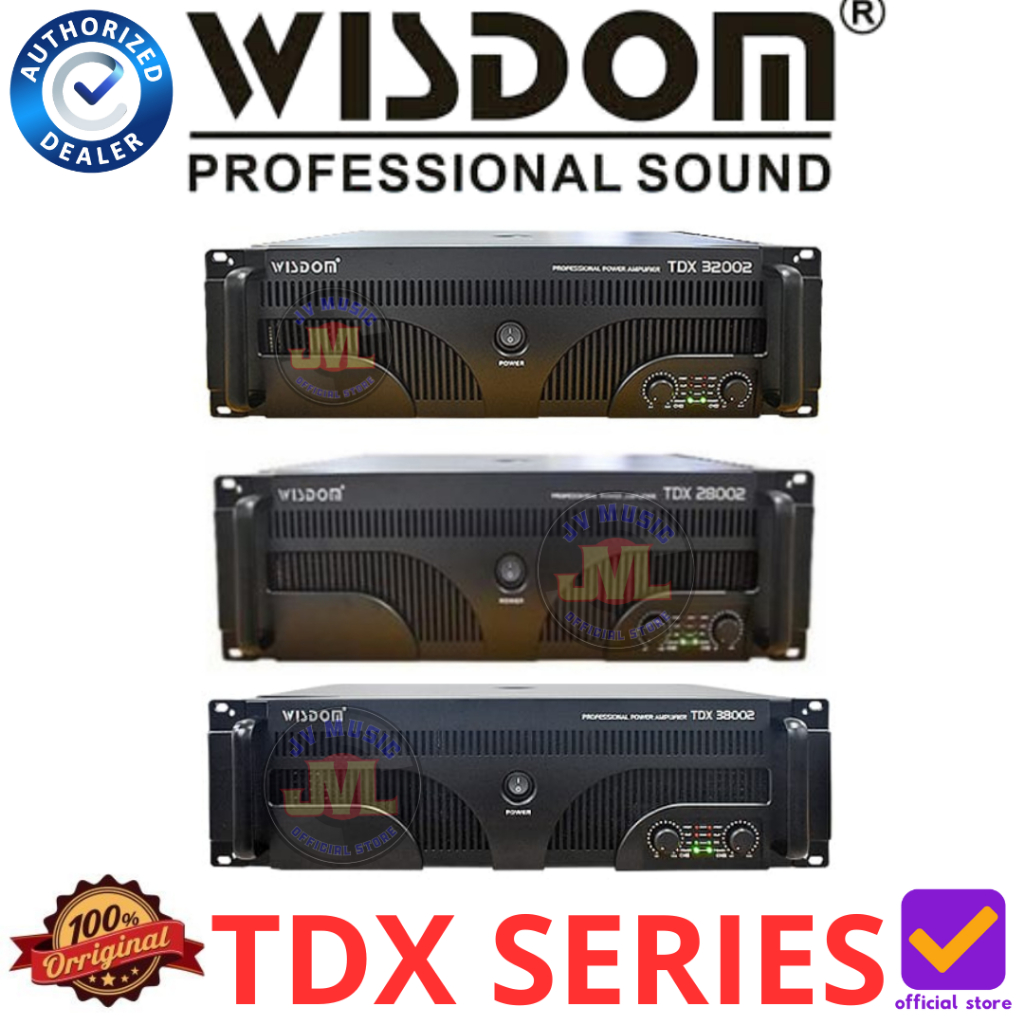 Wisdom TDX Series TDX28002 TDX32002 TDX38002 Power Amplifier Wisdom TDX-28002 TDX-32002 TDX-38002 Po