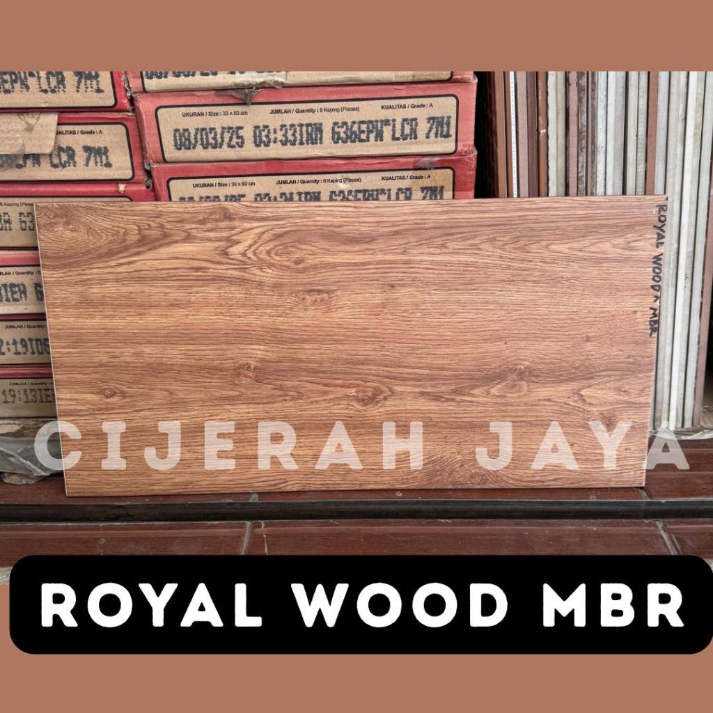 KERAMIK LANTAI DINDING 30X60 ATHENA ROYAL WOOD MEDIUM BROWN / KERAMIK MOTIF KAYU
