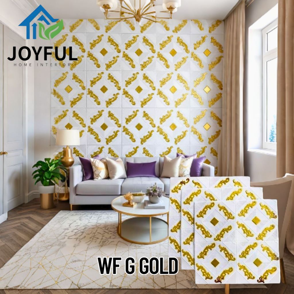 Joyful Home Interior - WALLPAPER 3D FOAM TEBAL 5MM • 8 LEMBAR • High Quality