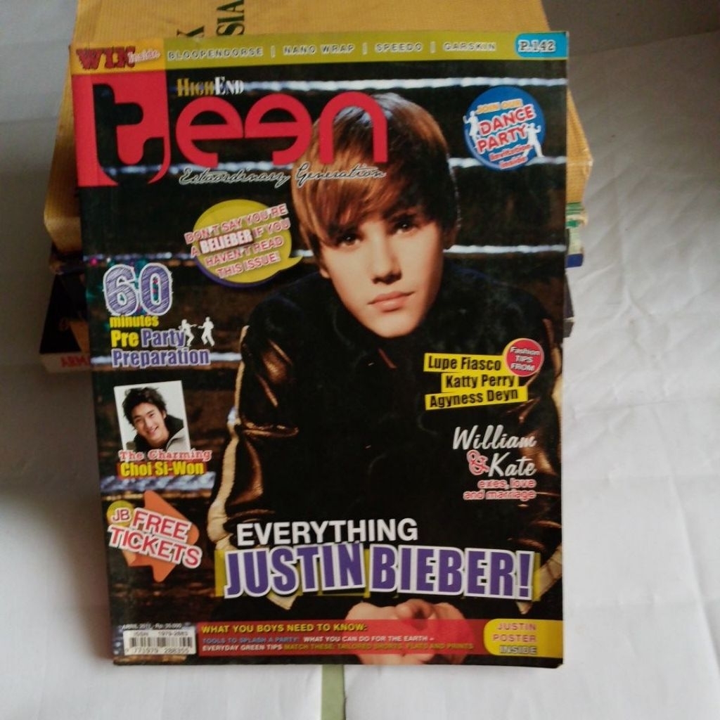 MAJALAH TEEN EVERY THING JUSTIN BIEBER