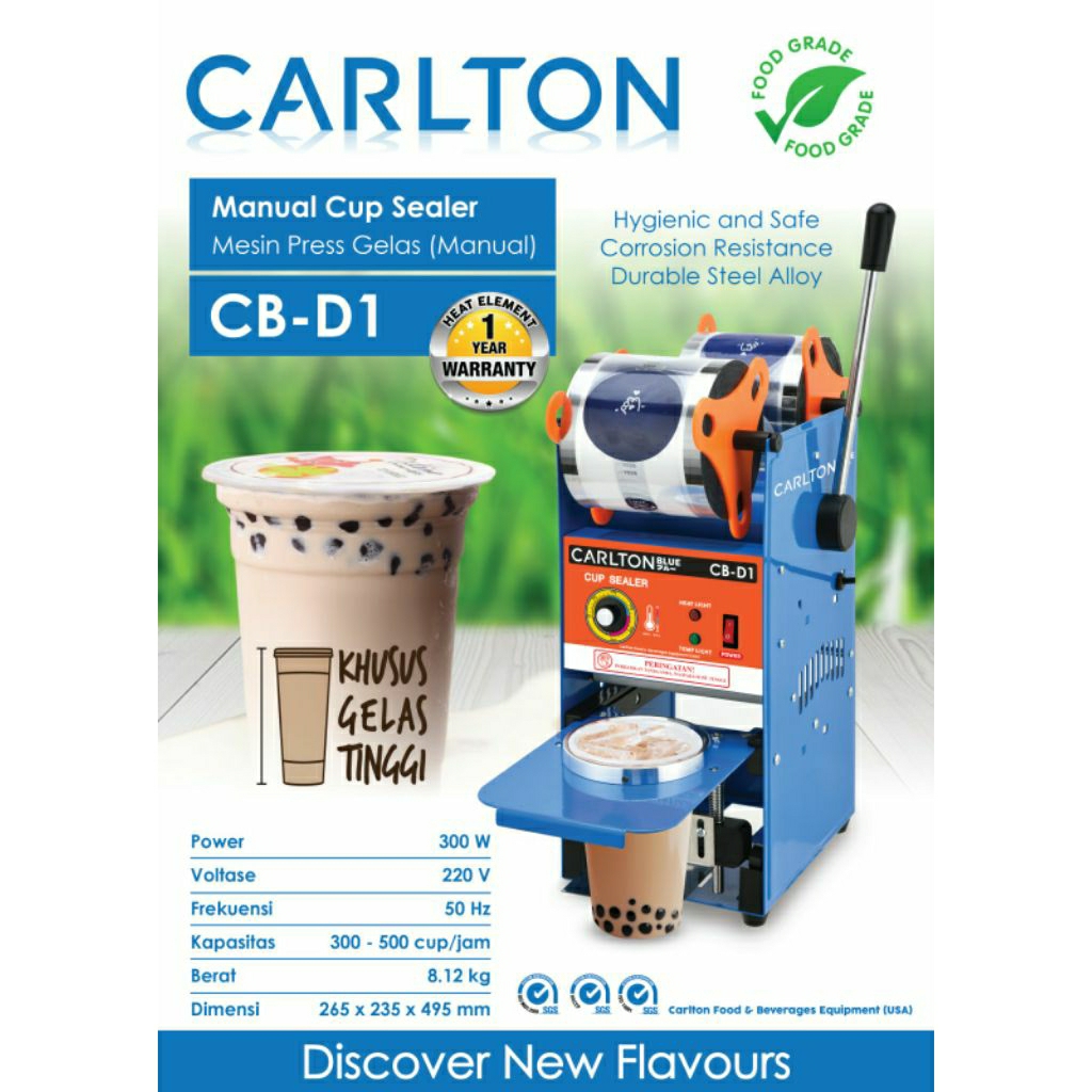 Cup Sealer CARLTON 22oz