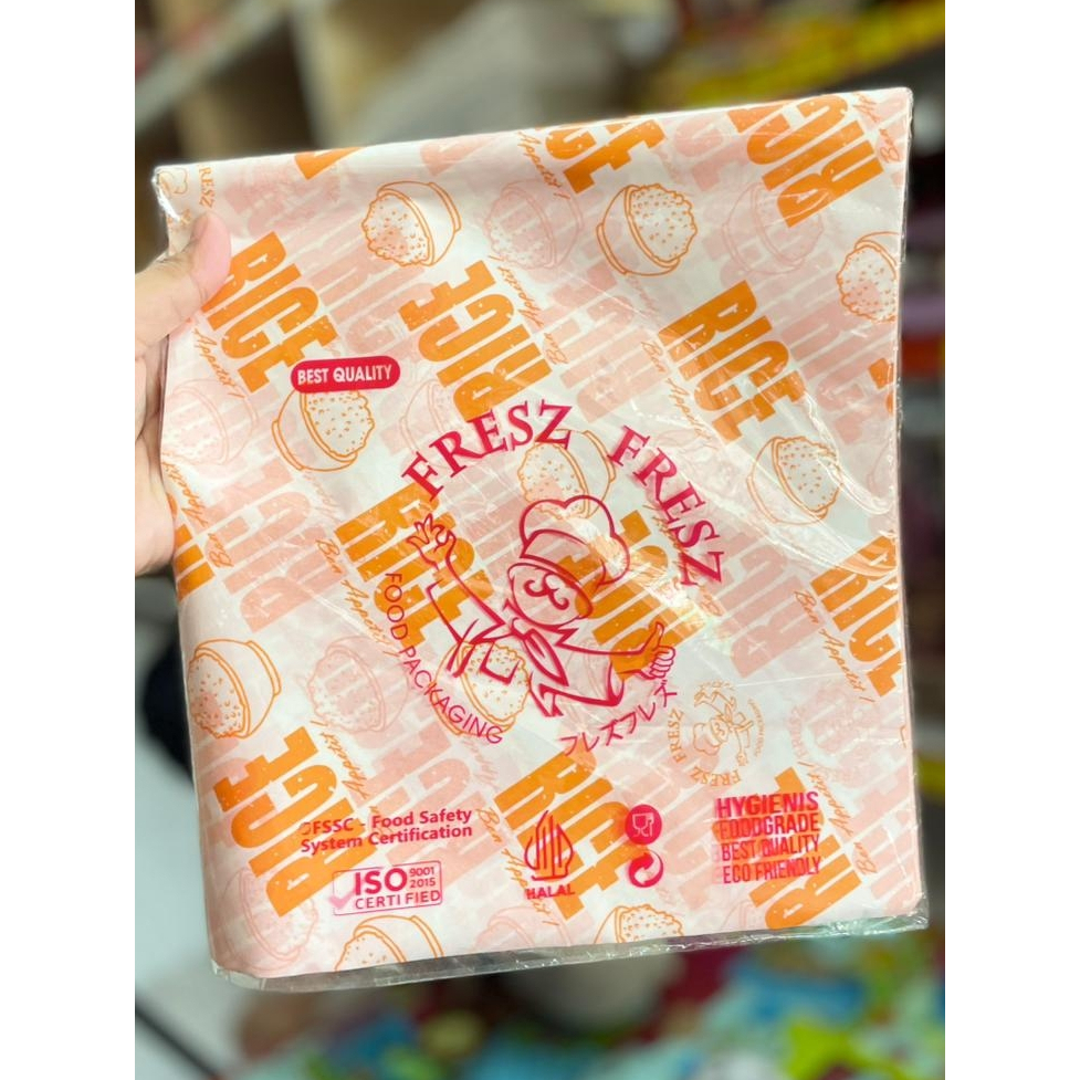 Kertas Nasi Motif Kertas KFC Printing Rice MG Peper