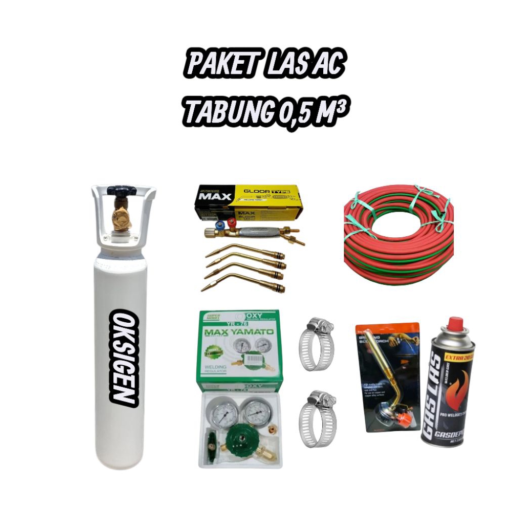 Paket Las AC Tabung 0,5m3