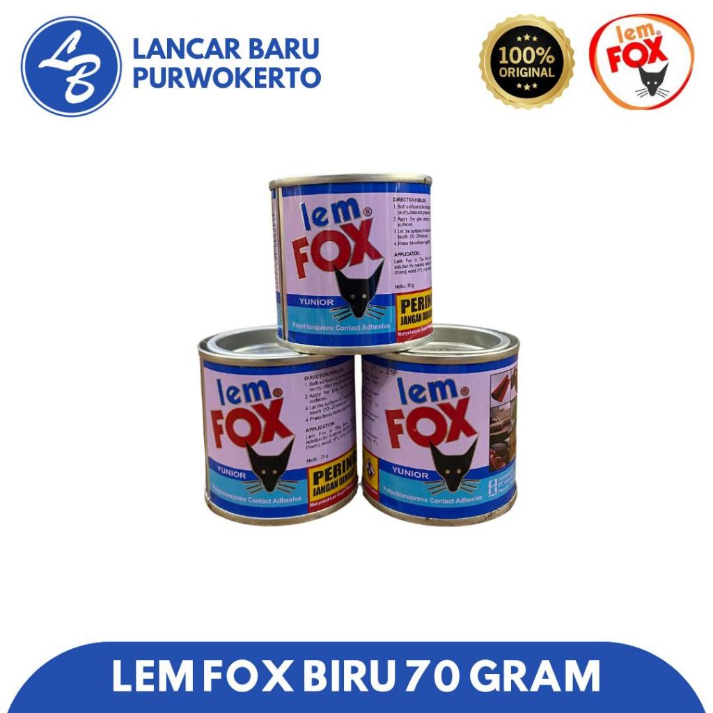 LEM FOX BIRU 70 GRAM - LEM VINYL, KAYU, BUSA (LEM KUNING)