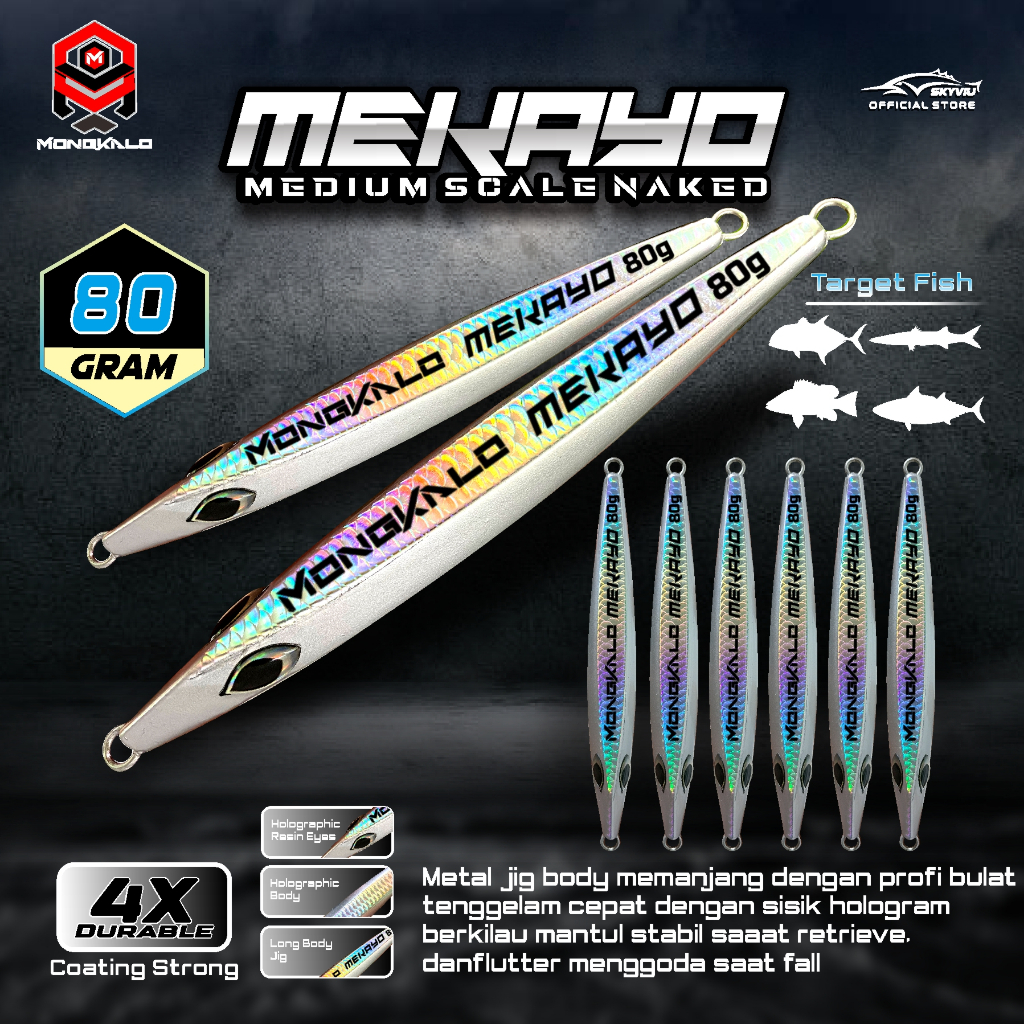 Mongkalo Mekayo Sisik-Sedang noGID noMotif Naked 80 Non-Warna
