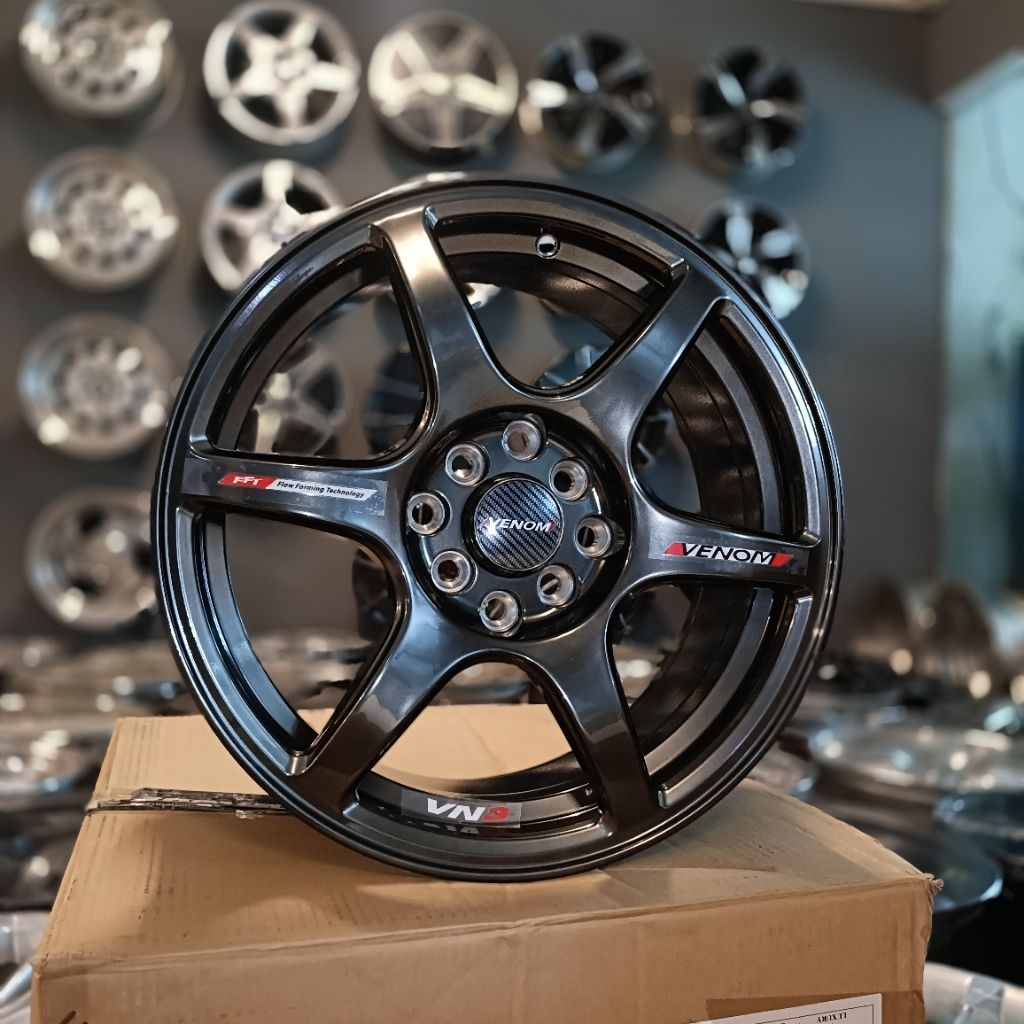 Velg venom Ring 16 Pcd 4x100/114 Lebar 7 et 42 hyper black