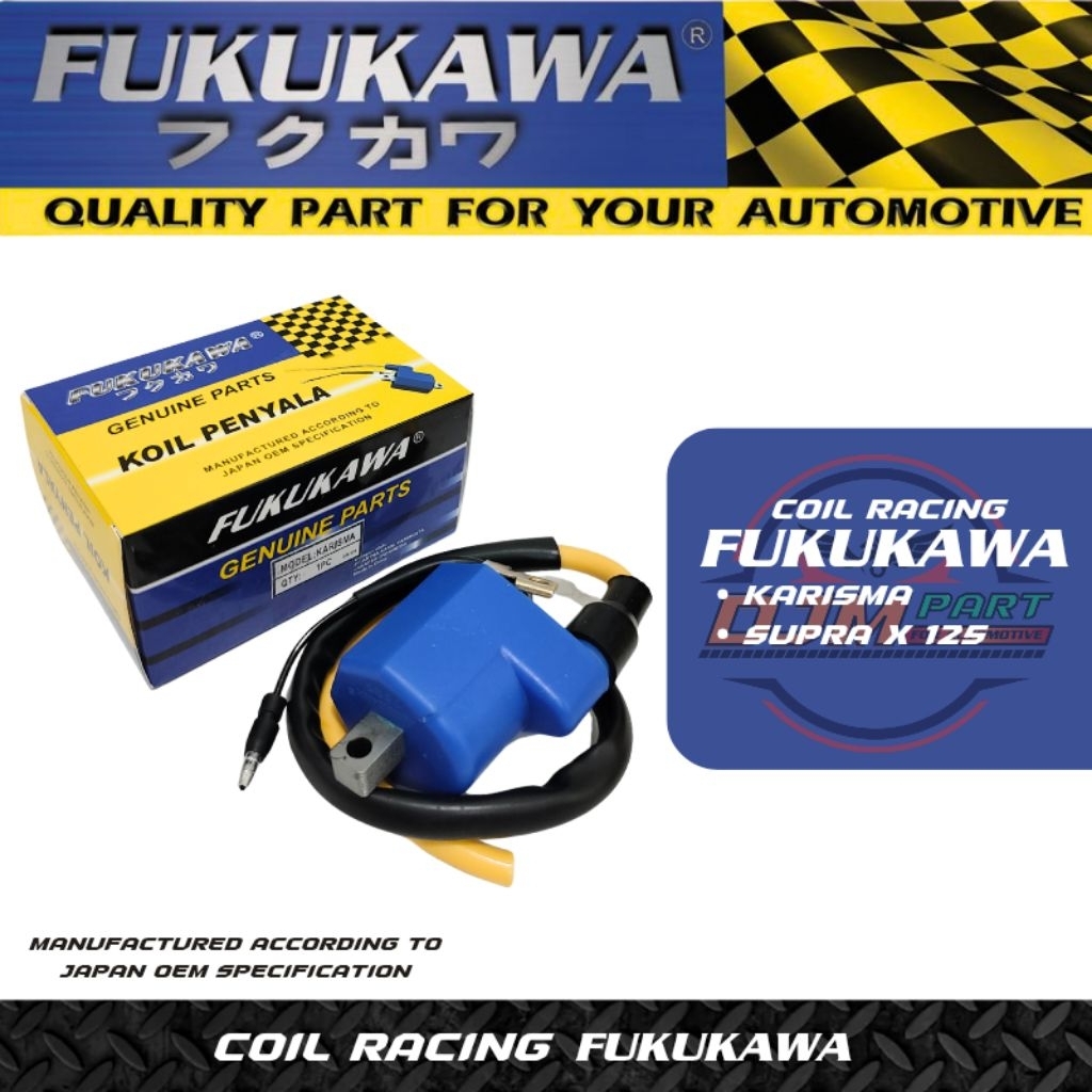 FUKUKAWA Coil Standar Racing Koil Pengapian Karisma Supra X 125 KPH Original