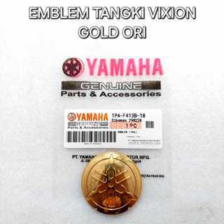 Emblem Tangki Vixion Gold Original 1PA-F413B-10
