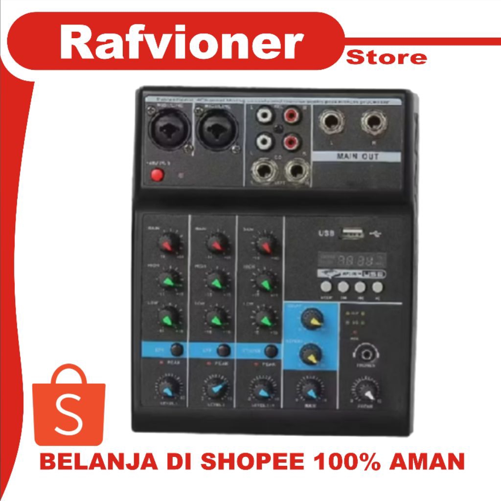 Mixer Audio 4 Channel