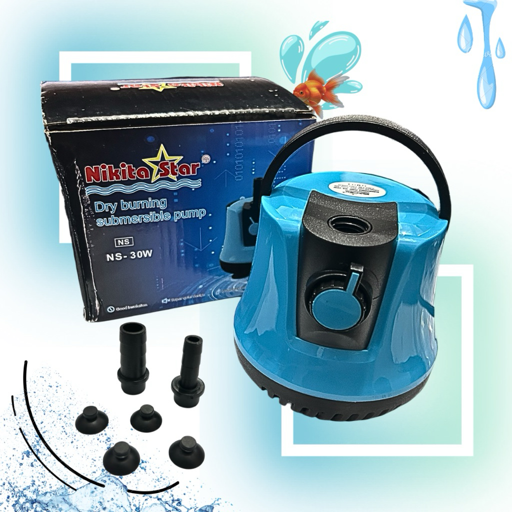 NIKITA STAR PSP NS 30W POMPA KOLAM AQUARIUM DRY BURNING SUBMERSIBLE PUMP