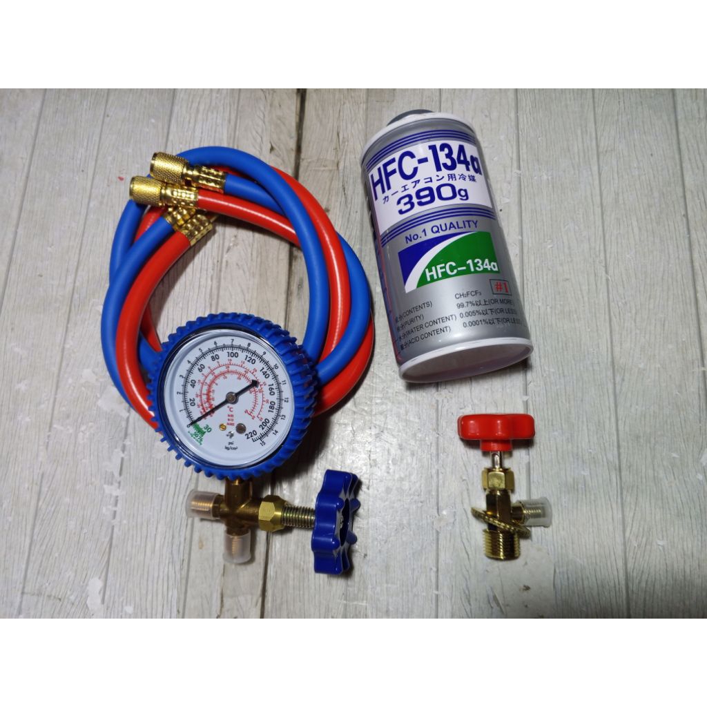 Paket freon R134a manifold selang keran freon