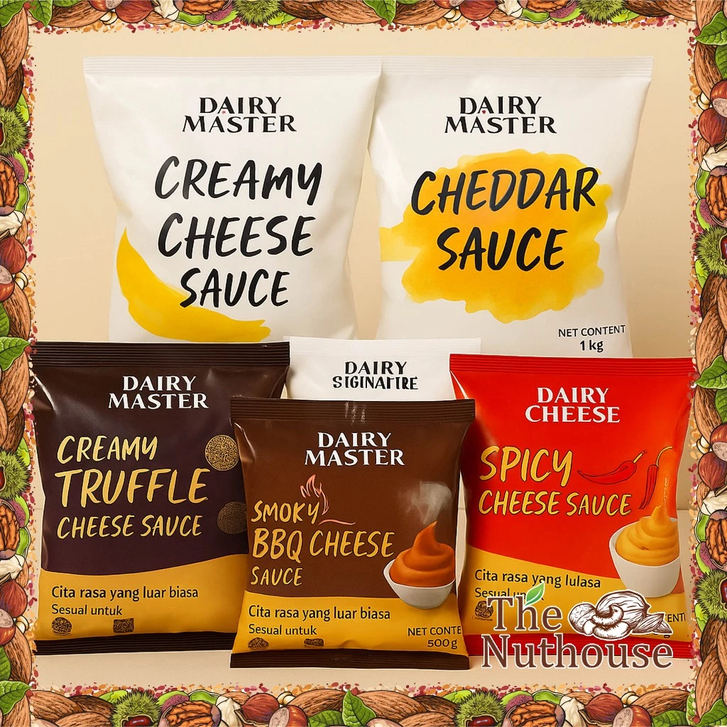 DAIRY MASTER by Kerry Saus Keju / Cheddar Cheese Sauce - Cheddar Sauce 1kg / Creamy Cheese Sauce 1kg