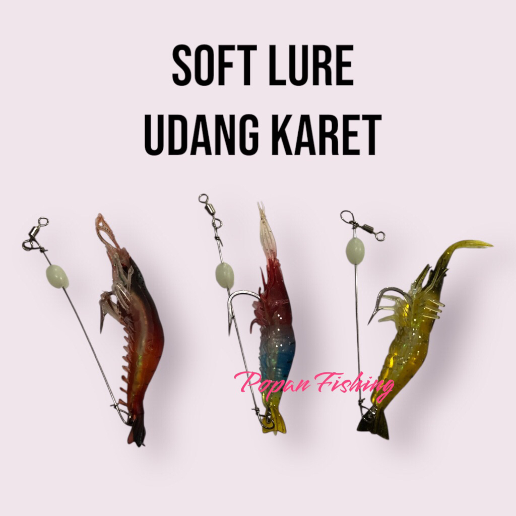 Umpan Udang Karet Siap Pakai 7 cm Soft Lure