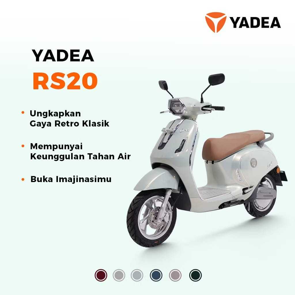 YADEA RS20 MOTOR LISTRIK ELECTRIC VEHICLE EV 1200W GARANSI RESMI