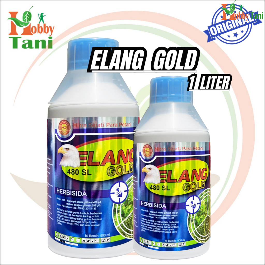 Herbisida Elang Gold 480SL 1L Sistemik Purna Tumbuh Original