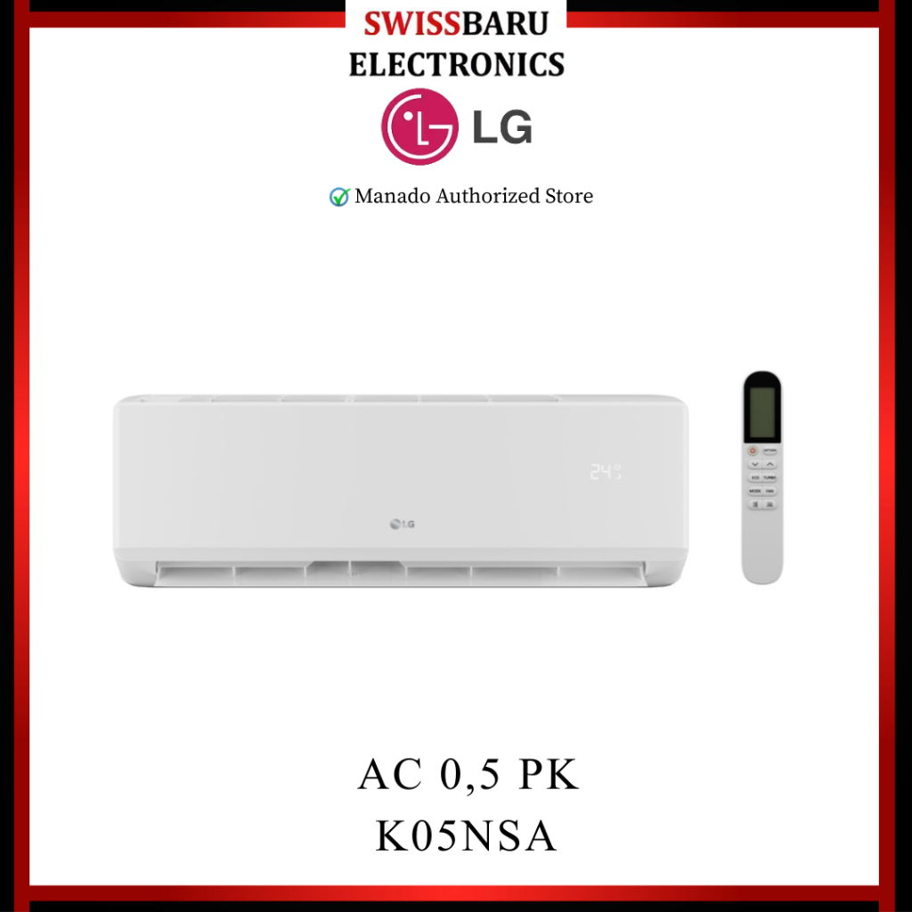 MANADO - AC LG 1/2PK STANDART K05NSA (LENGKAP PASANG)