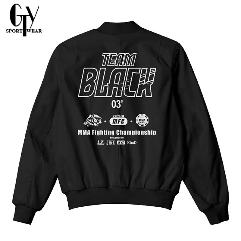 Jaket Team Black Pria Korean Printed Streetwear Coat Keren Parasut Varsity Jacket Cosplay JINX Joo J