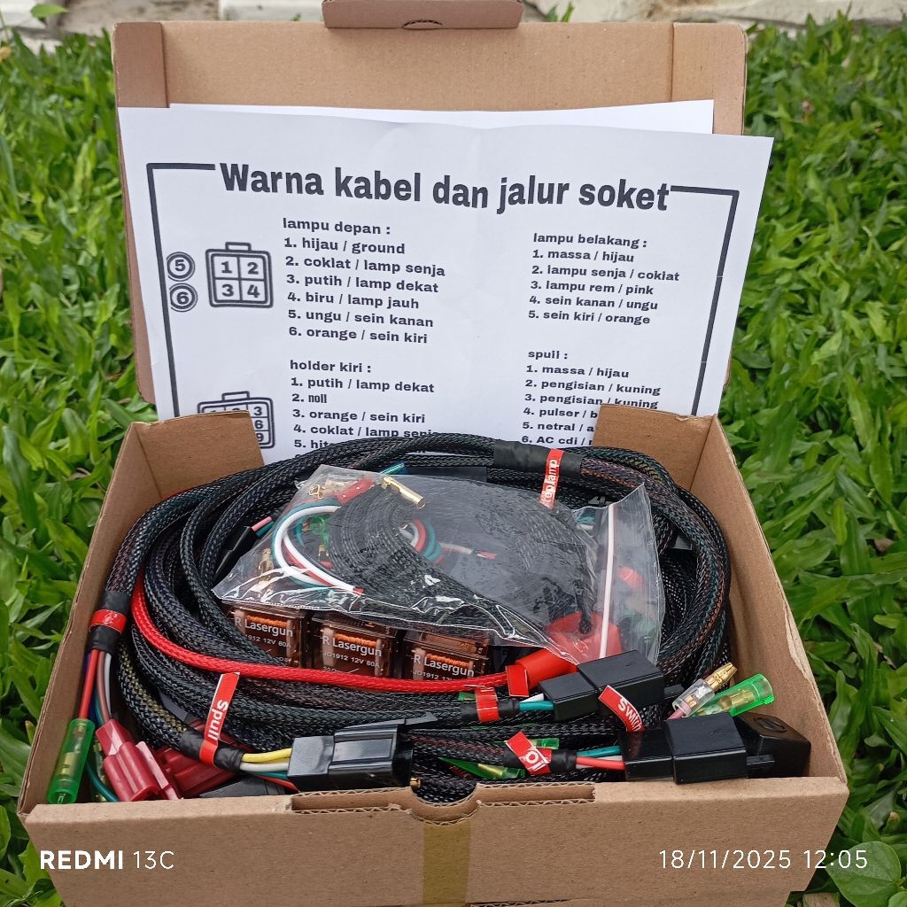 KABEL BODY RX KING SETAN FULL AWG JEPANG
