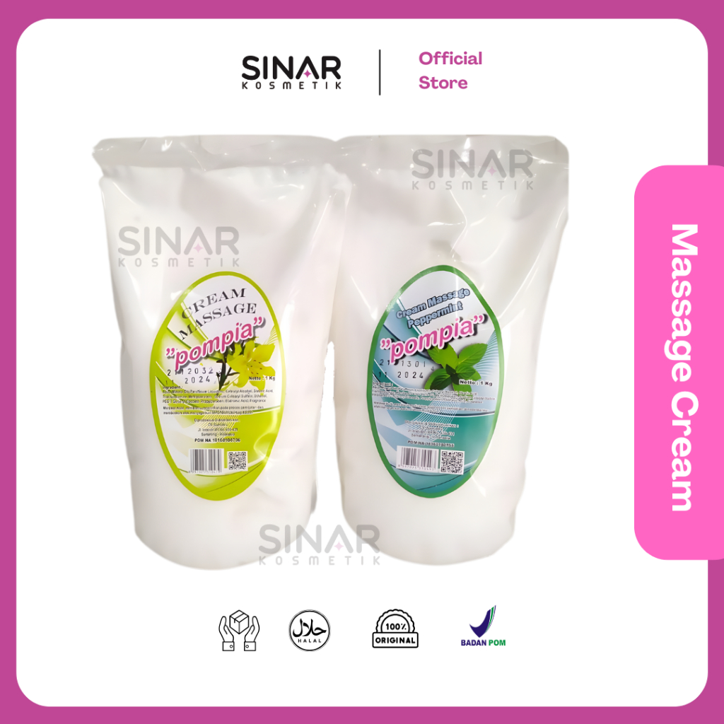 Pompia Cream Massage 900gr - Krim Pijat