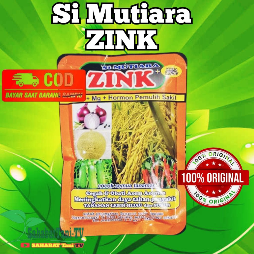 MUTIARA ZINK 150gr , MUTIARA ZINK 150 GRAM - Pupuk Mutiara + Zink + Mg + Hormon pemulih sakit