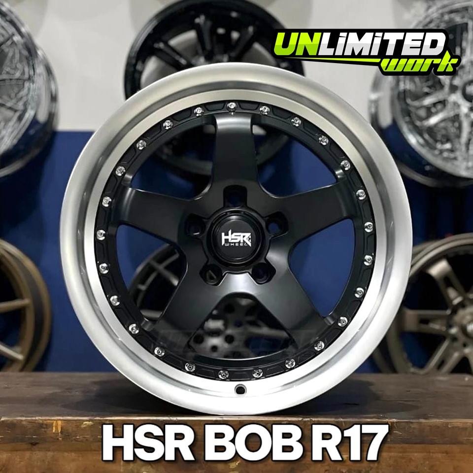 Velg Model Samlong HSR Bob R17 Hole 5X120 Mobil BMW E46 F30 E36 Touareg Range Rover Velg Ring 17