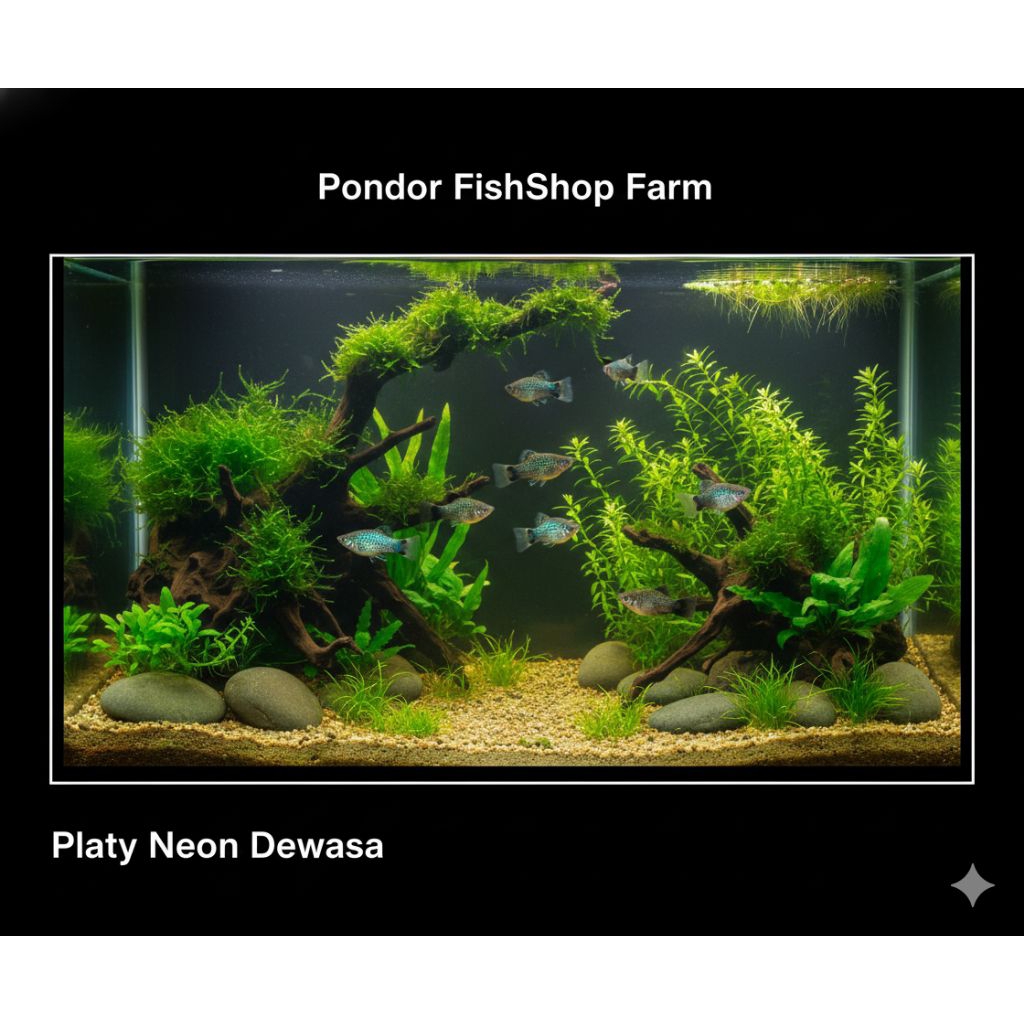 Platy Blue Neon Dewasa